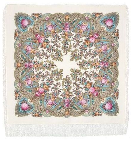 Павловопосадский платок Весенний ручеек 1428-3