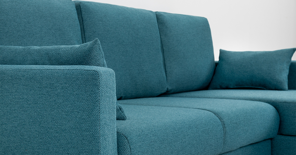 Дилан угловой диван-кровать (темно-зеленый)