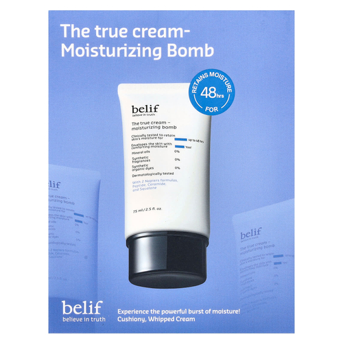 belif, The True Cream, увлажняющая бомба, специальный набор из 2 предметов