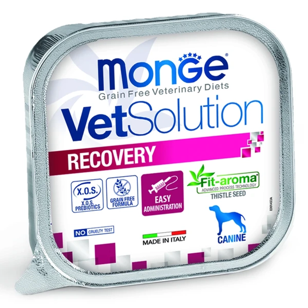 Влажный корм диетический Monge VetSolution Dog Recovery Рекавери для собак при восстановлении питания в период выздоровления 150 г