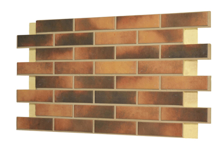 Клинкерная фасадная термопанель, плитка BestPoint Retro Brick Curry, ППУ (пенополиуретан), 1028x616 толщина 65 мм