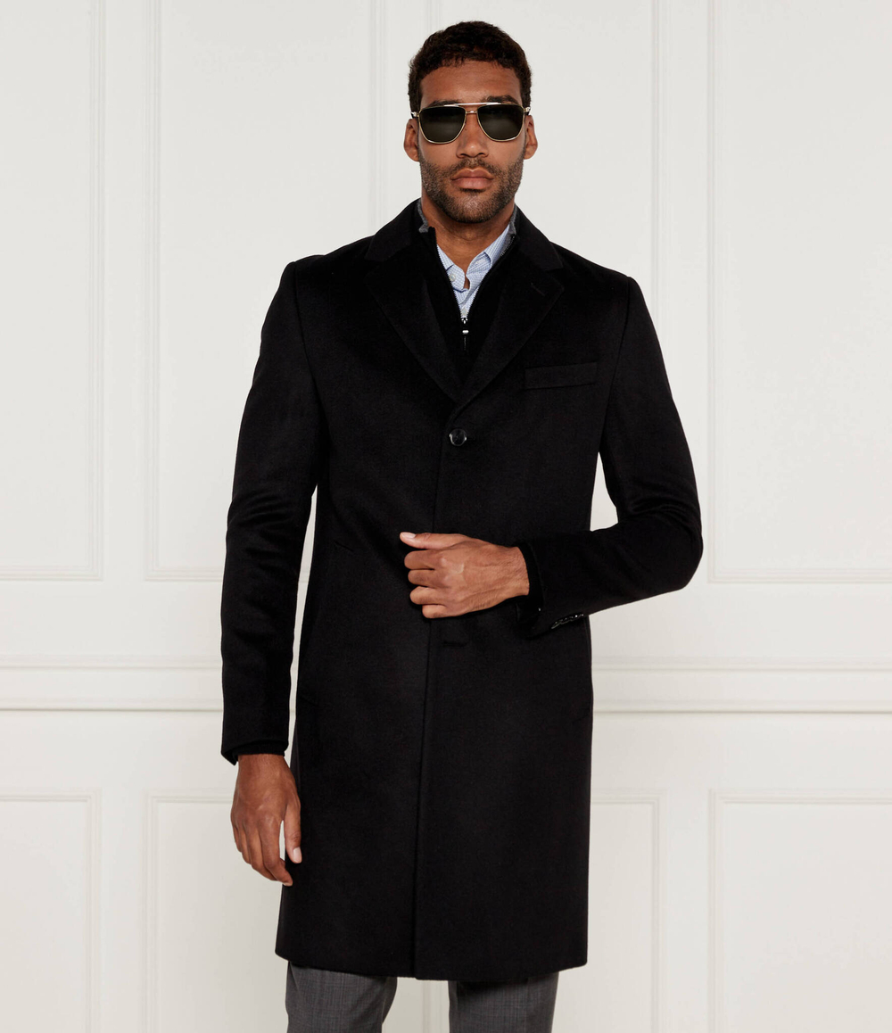 Хлопковое пальто hyde BOSS BLACK - черный(50525739)