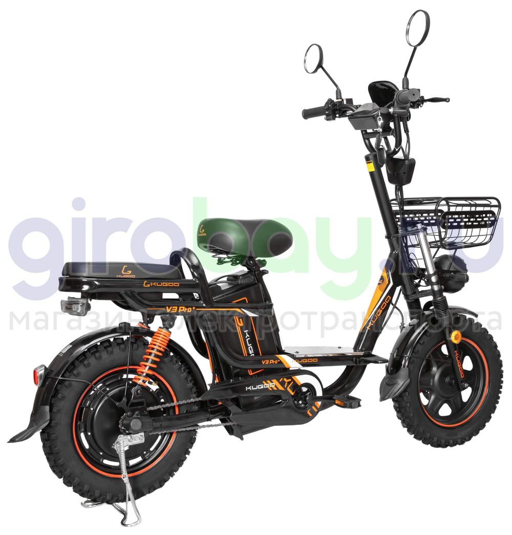 Электровелосипед Kugoo Kirin V3 PRO PLUS (60V/28.6Ah) внедорожная резина фото №11