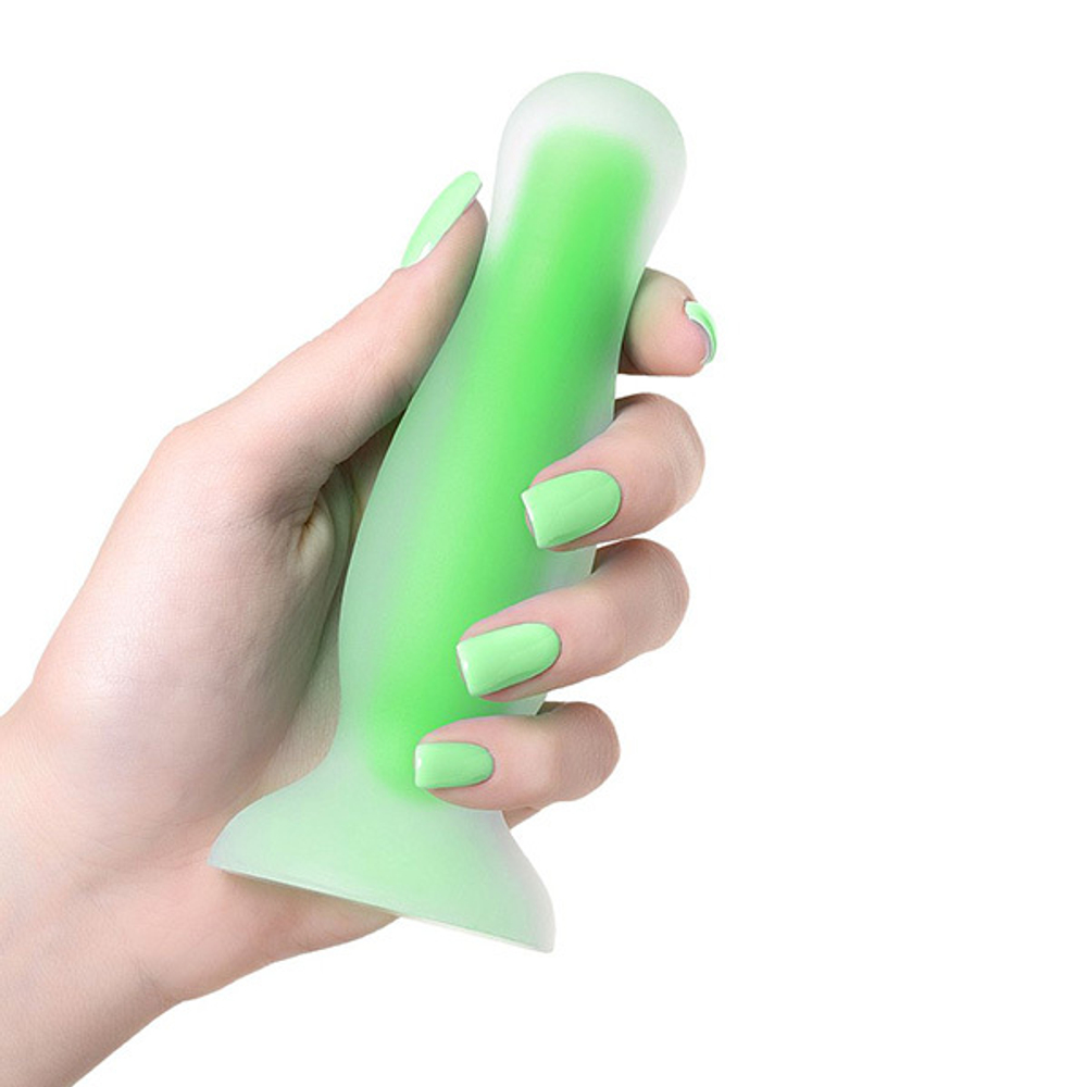 Зеленая светящаяся в темноте анальная втулка 12,5см ToyFa Beyond Mortimer Glow 873006