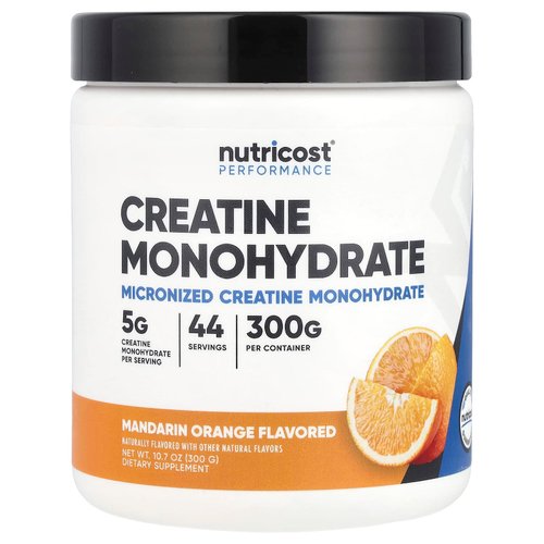 Nutricost, Performance, моногидрат креатина, мандарин, 300 г (10,7 унции)