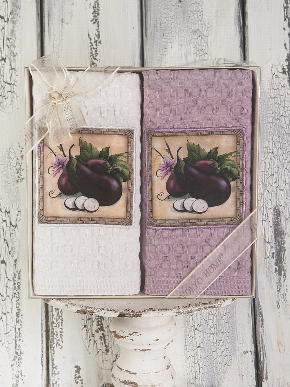 Набор кухонных полотенец 2шт 50x70 Tivolyo home Patlicanlar