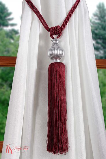 Подхваты-кисти для штор 2шт. вишневый