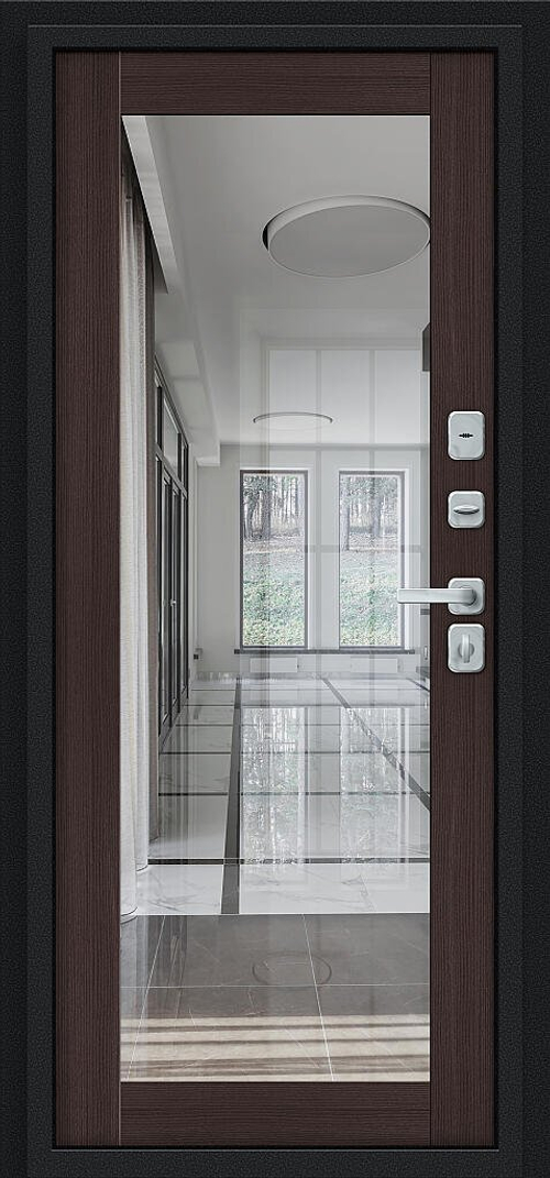 Thermo Флэш МФ/BChrome Букле черное/Wenge Melinga 205*96 левое