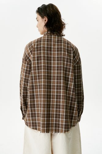 Коричневая рубашка в клетку Dover