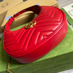 Gucci GG Marmont Half-Moon-Shaped Bag