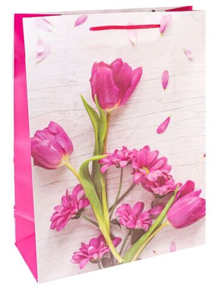 Пакет подар. бумажн. 26*32*8 см, 128гр/м2 Запах весны