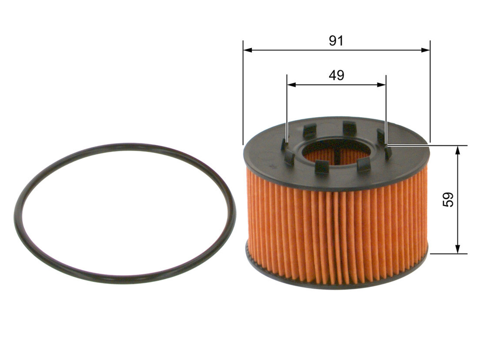 BOSCH - 1457429239-BOC - Oil Filter