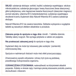 Диетическая добавка Naturell Vitamin B12, 60 таблеток
