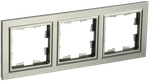 BRITE Рамка 3-местная РУ-3-БрШ шампань IEK