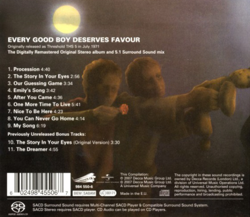 The Moody Blues / Every Good Boy Deserves Favour (SACD)