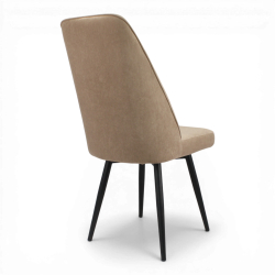 Стул поворотный "Лотос" (арт. 327), велюр Бренди В06 карамель, ножки черные