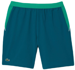 Мужские теннисные шорты Lacoste SPORT x Novak Djokovic Colorblock Shorts - green/white