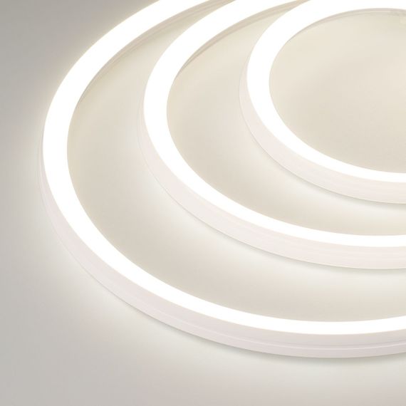 Гибкий неон Arlight 7,2W/m 168LED/m 2835SMD дневной белый 5M Moonlight-3D-A168-15x15mm 24V Day4500 038787