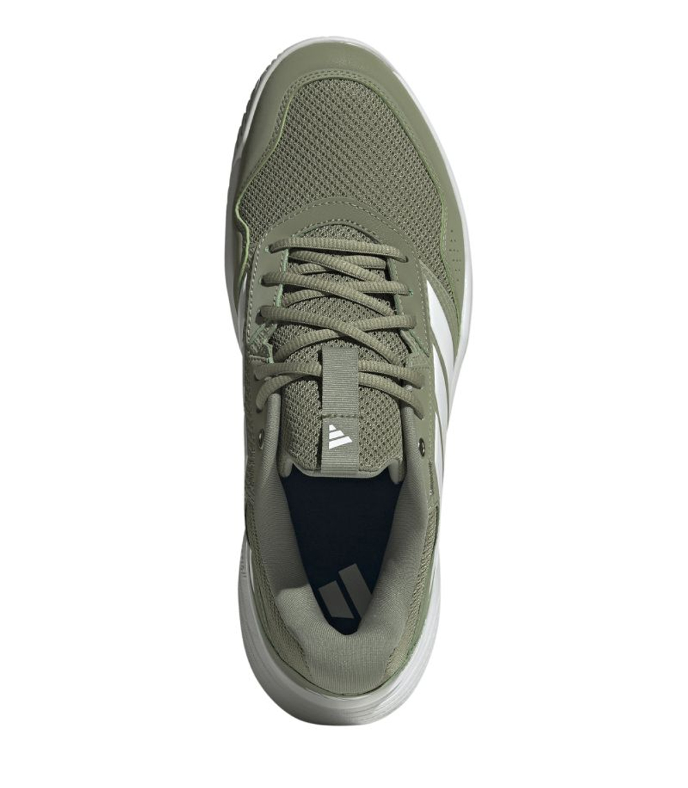 Мужские кроссовки теннисные Adidas GameCourt 3 M - tent green/white/white