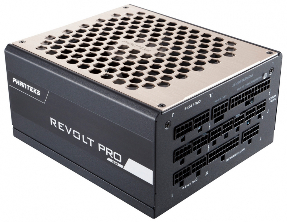 Блок питания PHANTEKS REVOLT PRO 1000W (Active PFC, 135mm Fan, Japanese Capacitors, 80 PLUS Gold, Fully Modular) [PH-P1000GC] Retail