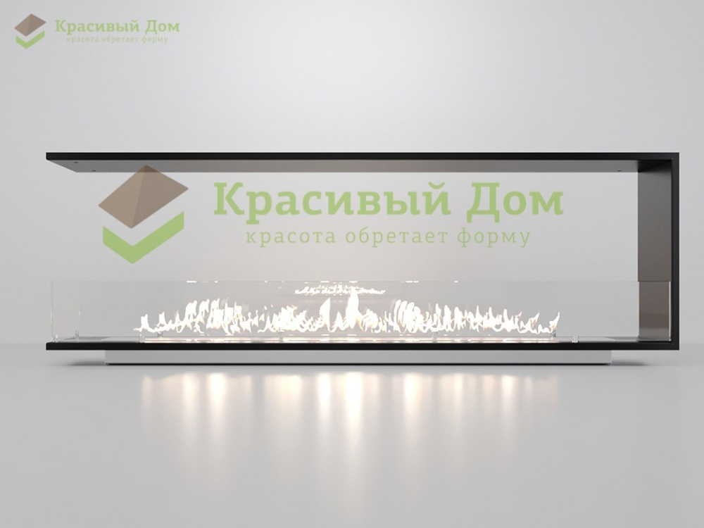 Торцевой биокамин 1700