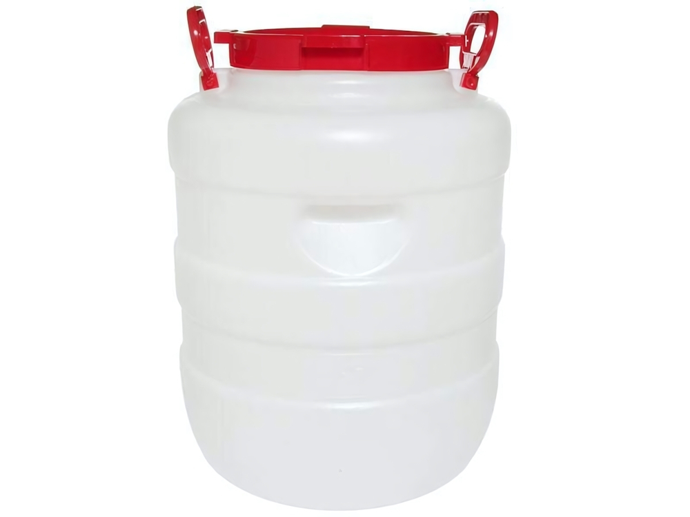 Бочка 40л Дачная круглая белая