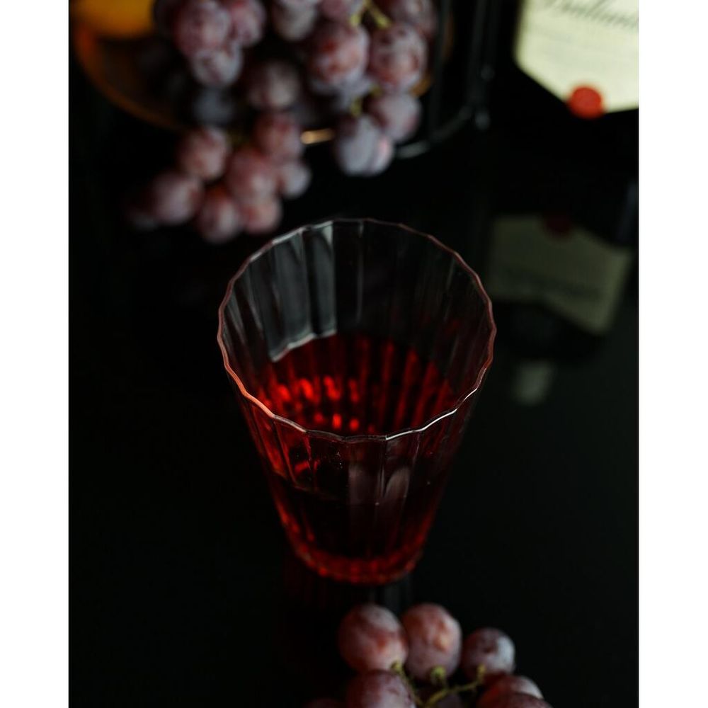 Стакан Хайбол 360 мл "Fire Optical" d 8,4 см h14 см оптические грани дно овал P.L. - BarWare [6]