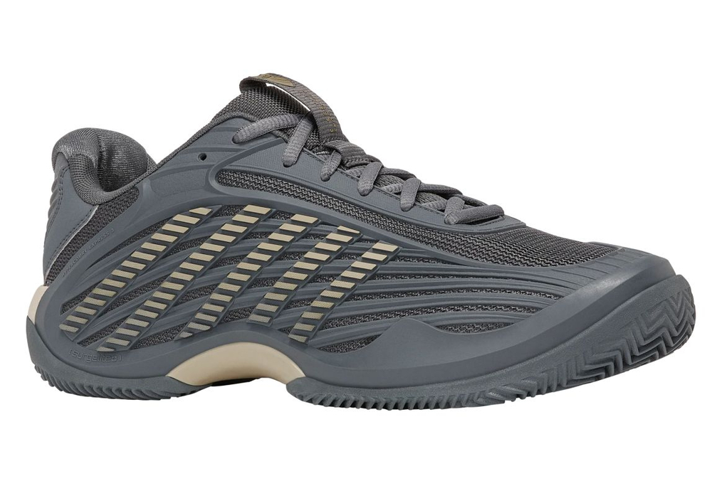 Мужские теннисные кроссовки K-Swiss Hypercourt Express 3 Clay - whitecap gray/pale khaki/turbulence