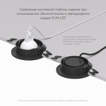 DK3020-BK Встраиваемый светильник, IP 20, 10 Вт, GU5.3, LED, черный, пластик