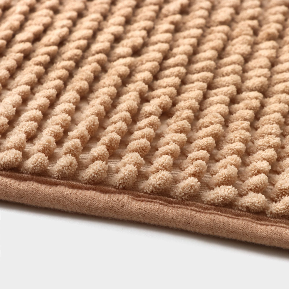 Коврик для дома Доляна «Букли», 50×80 см, бежевый