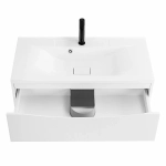 Тумба с раковиной Belbagno MARINO 90 2C-SO/BB900/450-LV-MR-PR Bianco Lucido