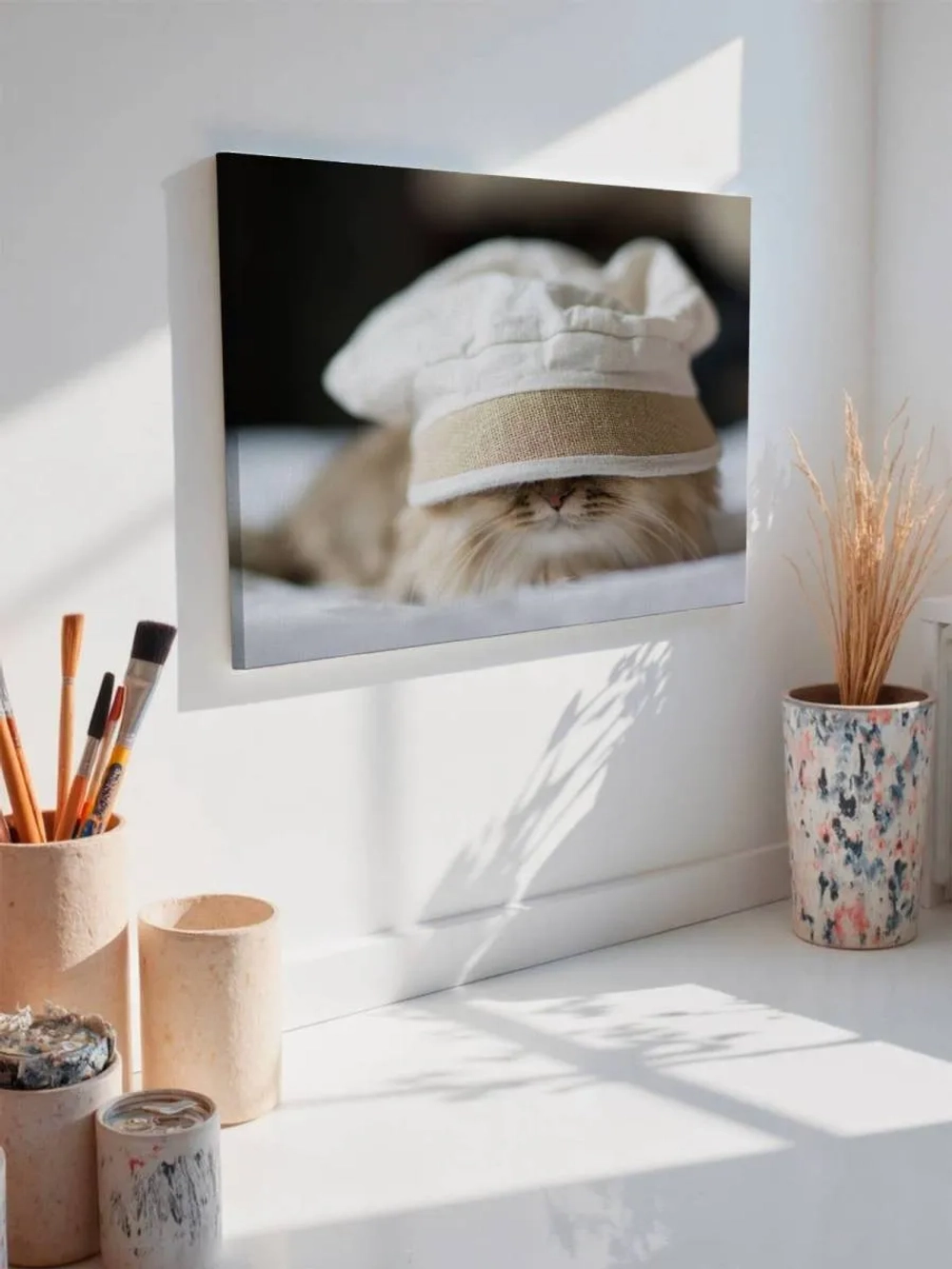 Картина на стену 40 X 50 Кот в колпаке