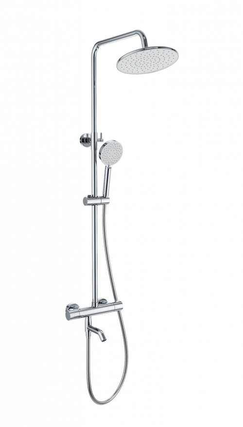 Душевая система с термостатом WONZON & WOGHAND INN 4, Хром (WW-B3047-A1-CR)
