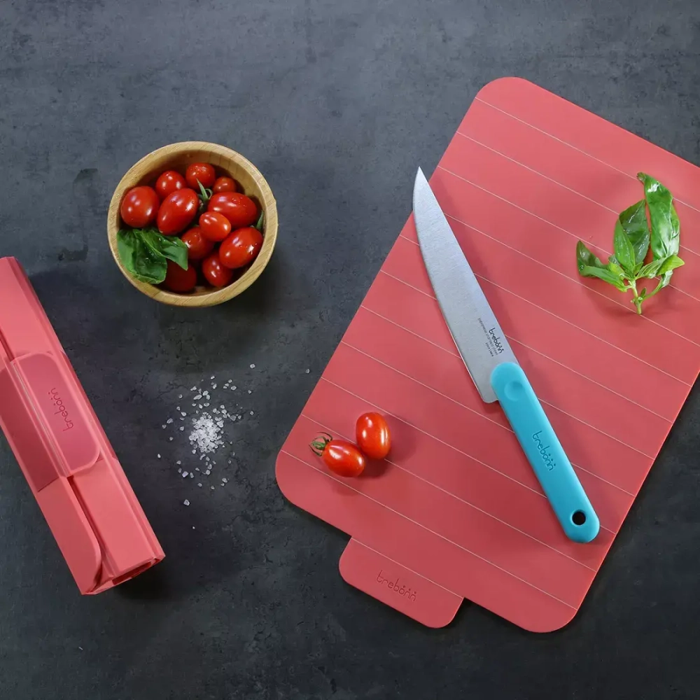 Доска разделочная рулонная 39x24см Trebonn Chopping boards and Knives оранжевая