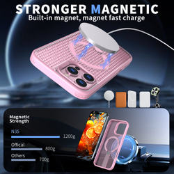 Прозрачный чехол Mesh Pro Magnetic Case для iPhone 16 Pro