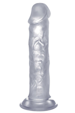 Прозрачный фаллоимитатор Realistic Cock 9 - 23,5 см. (Цвет: прозрачный)