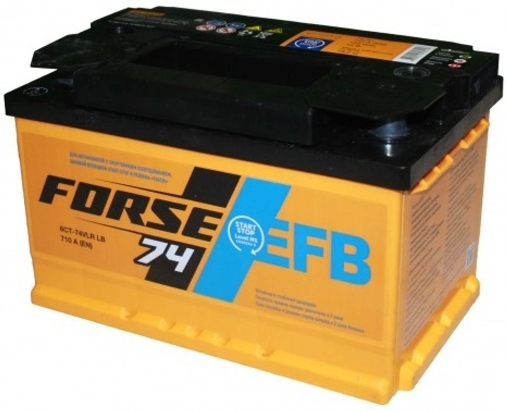 FORSE EFB 6СТ- 74 (низкий) аккумулятор