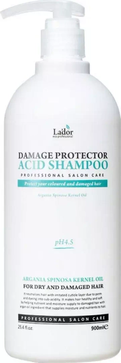 Lador Damage Protector Acid Shampoo Профессиональный шампунь с аргановым маслом