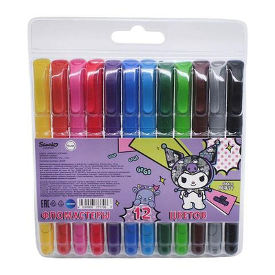 Фломастеры 12цв. "Куроми" (Центрум)