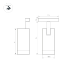 Трековый светодиодный светильник Arlight Mag-Orient-Spot-R35-6W Day4000 035868