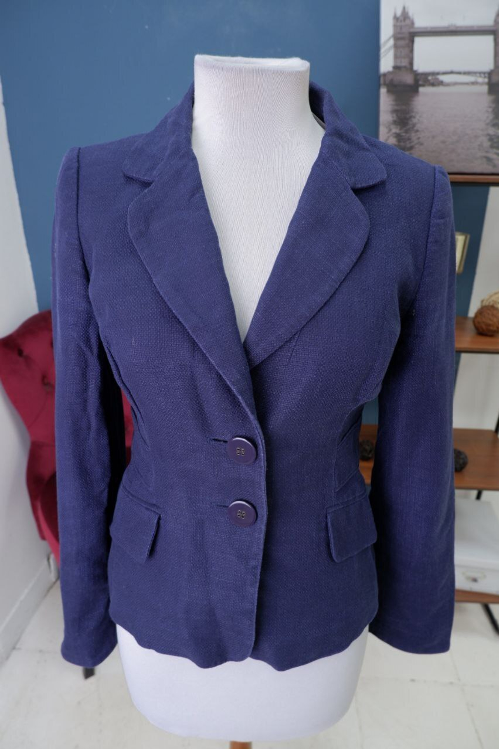 Жакет Tm Lewin синий 40 размер