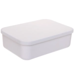 Корзина - органайзер с крышкой для хранения «БИСКОТТИ», цвет белый, 26*18.5*8