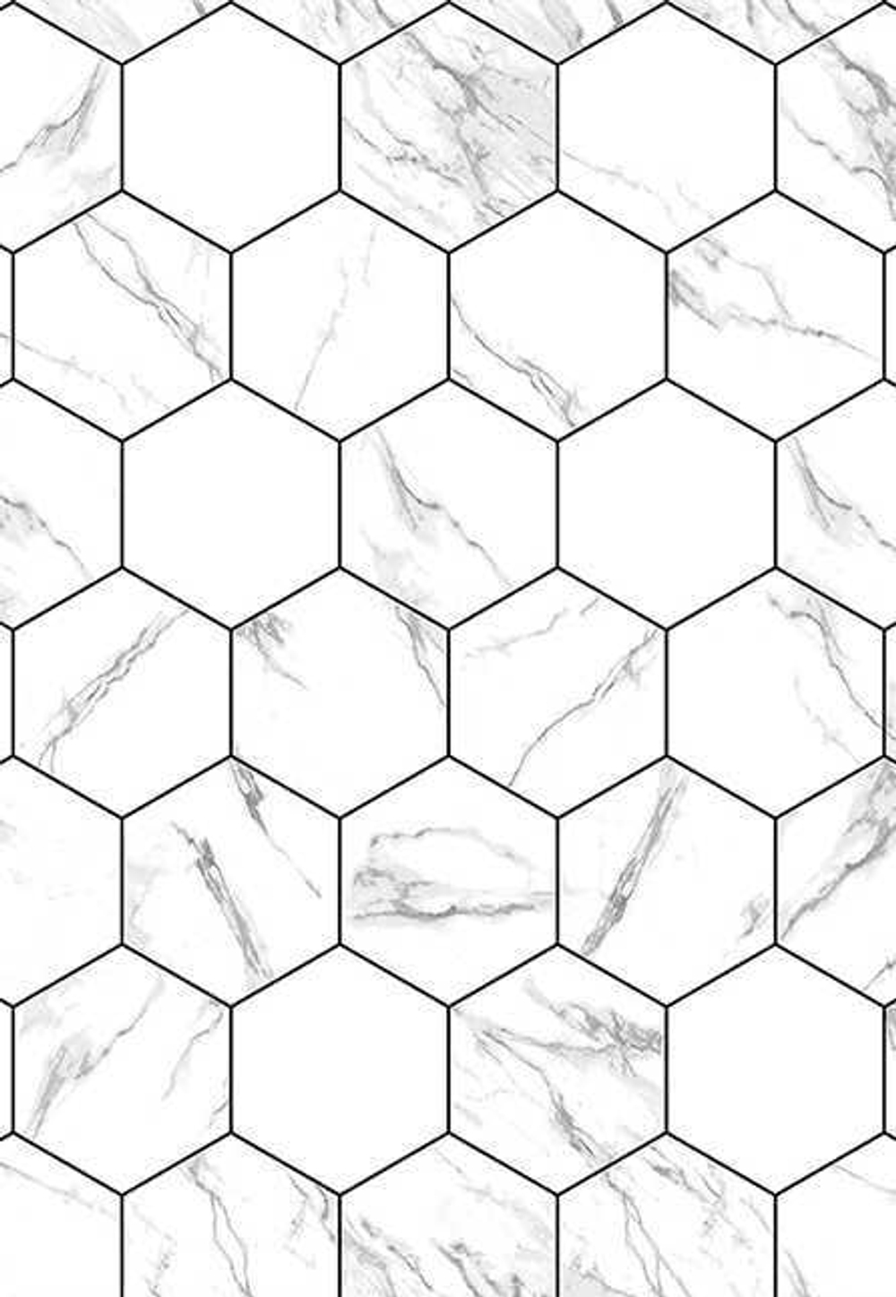 Кухонный фартук Соты мрамор 2000х600 мм