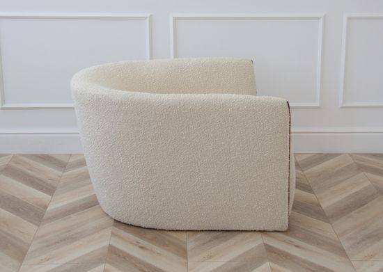 Кресло Ellipse E6.1 с кантом (молочный, букле)