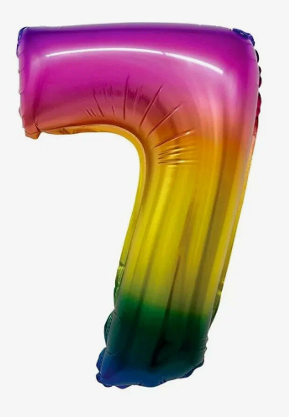К 34" Цифра 7 Радужный Градиент 86 см.