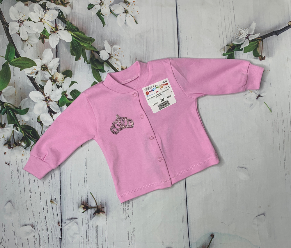 Кофта дл.рукав "Фламинго" (Карапуззики) (Размер: 80)