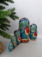 Матрешка 5м 18см новогодняя снегурочка