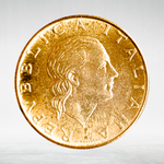 Italy 200 Lire 1977 R "Woman Head – Standard Issue", XF