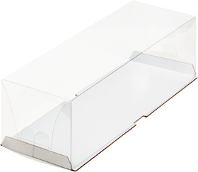 Коробка для рулета с пластиковым куполом 30*10*9