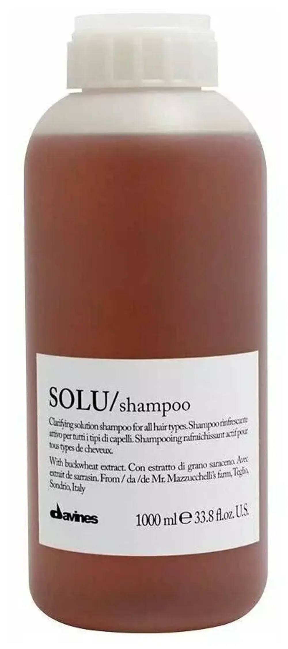 Davines SOLU SHAMPOO / Активно освежающий шампунь для глубокого очищения волос